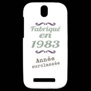 Coque HTC One SV Fabriqué en 1983 ZG