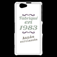 Coque Sony Xperia Z1 Compact Fabriqué en 1983 ZG