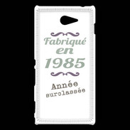 Coque Sony Xperia M2 Fabriqué en 1985 ZG