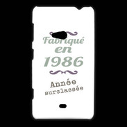 Coque Nokia Lumia 625 Fabriqué en 1986 ZG