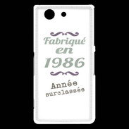 Coque Sony Xperia Z3 Compact Fabriqué en 1986 ZG