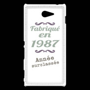 Coque Sony Xperia M2 Fabriqué en 1987 ZG