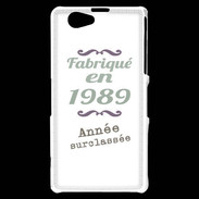 Coque Sony Xperia Z1 Compact Fabriqué en 1989 ZG