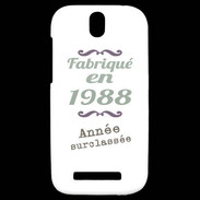 Coque HTC One SV Fabriqué en 1988 ZG