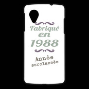 Coque LG Nexus 5 Fabriqué en 1988 ZG