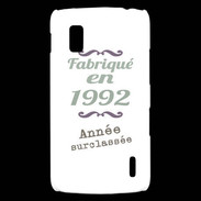 Coque LG Nexus 4 Fabriqué en 1992 ZG