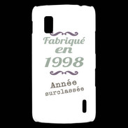 Coque LG Nexus 4 Fabriqué en 1998 ZG