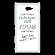 Coque Sony Xperia M2 Fabriqué en 1998 ZG
