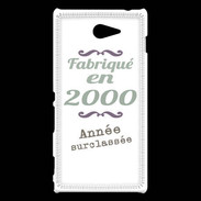 Coque Sony Xperia M2 Fabriqué en 2000 ZG