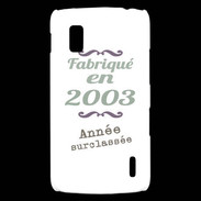 Coque LG Nexus 4 Fabriqué en 2003 ZG