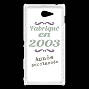 Coque Sony Xperia M2 Fabriqué en 2003 ZG