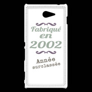 Coque Sony Xperia M2 Fabriqué en 2002 ZG
