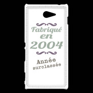 Coque Sony Xperia M2 Fabriqué en 2004 ZG