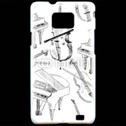 Coque Samsung Galaxy S2 Instruments de musique en dessin 90