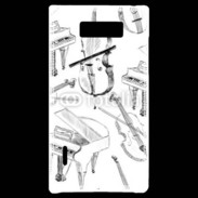 Coque LG Optimus L7 Instruments de musique en dessin 90