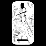 Coque HTC One SV Instruments de musique en dessin 90