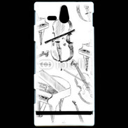 Coque Sony Xperia U Instruments de musique en dessin 90