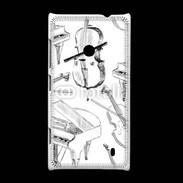 Coque Nokia Lumia 520 Instruments de musique en dessin 90