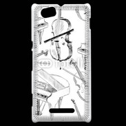 Coque Sony Xperia M Instruments de musique en dessin 90