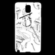 Coque Samsung Galaxy Note 3 Instruments de musique en dessin 90