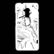 Coque HTC One Max Instruments de musique en dessin 90