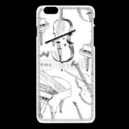 Coque iPhone 6Plus / 6Splus Instruments de musique en dessin 90