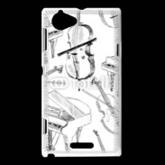 Coque Sony Xperia L Instruments de musique en dessin 90