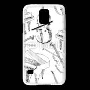Coque Samsung Galaxy S5 Instruments de musique en dessin 90