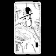 Coque LG F6 Instruments de musique en dessin 90