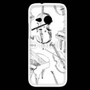 Coque HTC One Mini 2 Instruments de musique en dessin 90