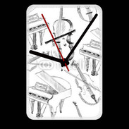 Grande pendule murale Instruments de musique en dessin 90