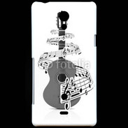 Coque Sony Xperia T Guitare en dessin 90