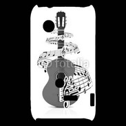 Coque Sony Xperia Typo Guitare en dessin 90