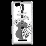 Coque Sony Xperia M Guitare en dessin 90