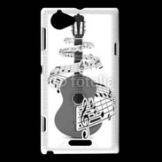 Coque Sony Xperia L Guitare en dessin 90