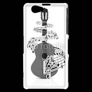 Coque Sony Xperia Z1 Compact Guitare en dessin 90