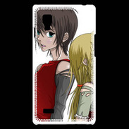 Coque LG Optimus L9 Cute Boy and Girl