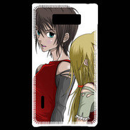 Coque LG Optimus L7 Cute Boy and Girl