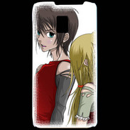 Coque LG P990 Cute Boy and Girl