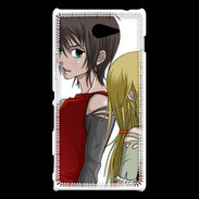 Coque Sony Xperia M2 Cute Boy and Girl