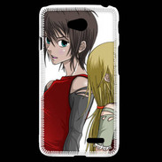 Coque LG L70 Cute Boy and Girl