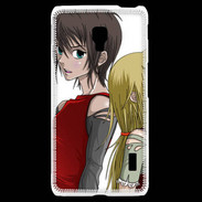 Coque LG F6 Cute Boy and Girl