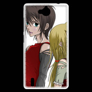 Coque Huawei Ascend G740 Cute Boy and Girl