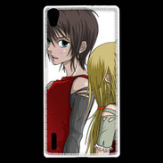 Coque Huawei Ascend P7 Cute Boy and Girl