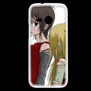 Coque HTC One Mini 2 Cute Boy and Girl