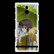 Coque Sony Xperia P Cute boy and girl 25