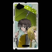 Coque Sony Xperia L Cute boy and girl 25