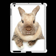Coque iPad 2/3 Portrait de lapin