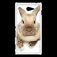Coque Sony Xperia M2 Portrait de lapin