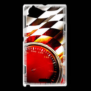 Coque Sony Xperia L Drapeau à damier de course